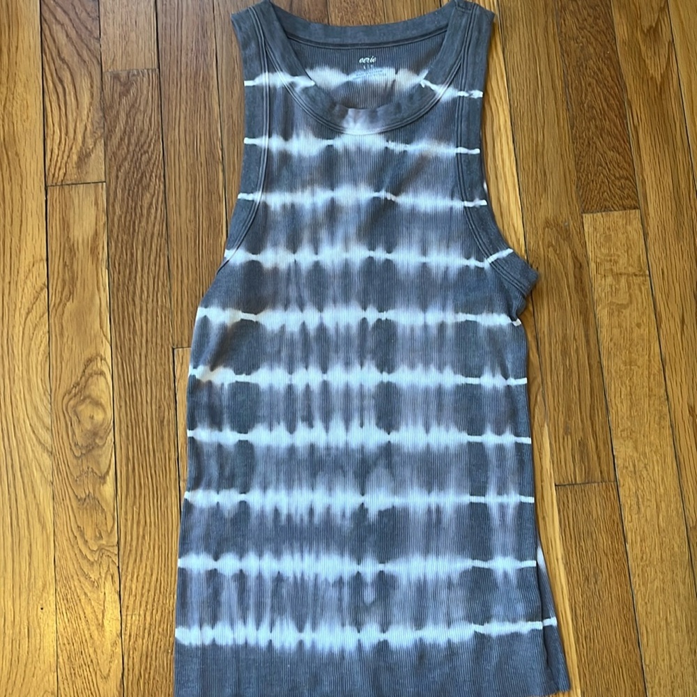grey tie dye tank top
